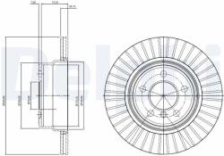 DELPHI Disc frana DELPHI BG3999 (BG3999) - fixbox