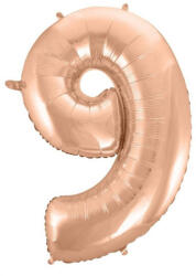 GoDan Rose Gold 9-es szám fólia lufi 92 cm MLG106404 (MLG106404)