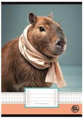 OPTISCHOOL Füzet, tűzött, A5, kockás, 32 lap, OPTISCHOOL, 27-32 , Capybara (27I2732-022) - molnarpapir
