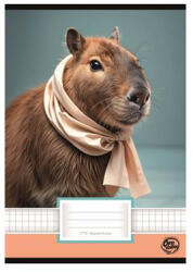 OPTISCHOOL Füzet, tűzött, A5, kockás, 32 lap, OPTISCHOOL, "27-32", "Capybara (NKOP2732K) - officepantry