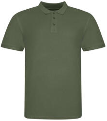 Just Polos JP100 mikropiké unisex galléros póló Just Polos, Earthy Green-M (jp100eag-m)
