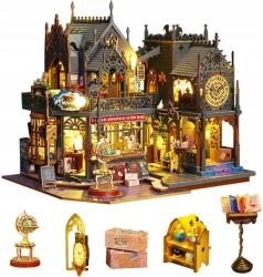 Bedee Zestab Diy Miniatűr Mágikus Házikó Mágikus Elemekkel (drewniany składany DIY Puzzle)