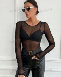 Shein Fekete Hálós Felső YQ2 NJ4__S