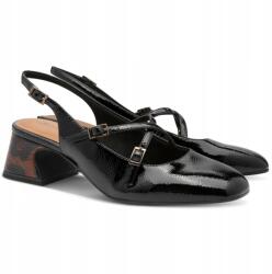 Tamaris Félcipő nyitott sarokkal Tamaris 1-29661-45 098 Black Comb MÉRET. 36 (1-29661-45 098 BLACK COMB)
