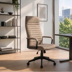 IV Interior Concept Scaun de birou pivotant LAZIO catifea taupe (A-48701 VC)