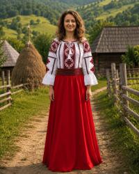 Ie traditionala Set traditional format din ie si fusta 51