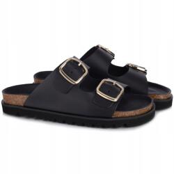 Dr. Brinkmann női flip-flop papucs 700925-01 Schwarz fekete Bőr MÉRET. 41 (700925-01)