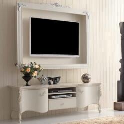 Settimo Comoda TV Primo curbata din lemn, 182 x H 64 cm, stil clasic italian (EU389)