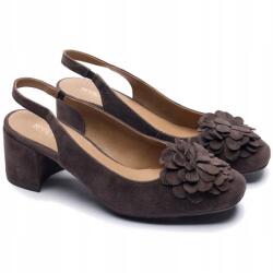 Ryłko Női Félcipő nyitott sarokkal Ryłko A5EY1__ _3FVF Brown Bőr MÉRET. 40 (5905032839374)