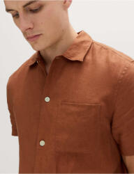 Marks & Spencer Риза от чист лен Marks & Spencer кафява Marks & Spencer | Kafyav | МЪЖЕ | XXXL REG