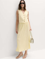 Marks & Spencer Плисирана миди пола с текстура Marks & Spencer жълта Marks & Spencer | Zhalt | ЖЕНИ | 10