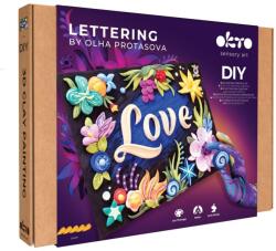 OKTO Set pictura 3D cu argila usoara, 30x40cm - Love (KR-OK10049)
