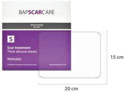 Torus Pharma Company S. R. L Plasturi Silicon 15*20cm, S, 2 buc, BapScarCare