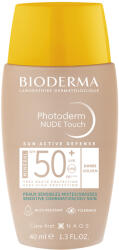 BIODERMA Fluid pentru piele mixta si grasa nuanta Golden Photoderm Nude Touch, SPF 50+, 40 ml, Bioderma