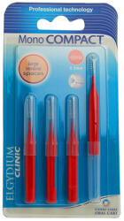 ELGYDIUM Periute interdentare Mono Compact Red, 4 bucati, Elgydium