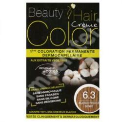 ERIC FAVRE Vopsea de par cu extracte vegetale si bumbac Dark Golden Blonde, Nuanta 6.3, 160 ml, Beauty Hair Color