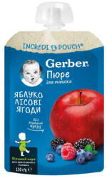 NESTLE Piure bebelusi cu mar si fructe de padure, 6 luni+, 150 g, Gerber