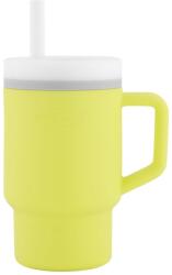 Infantino Силиконова чаша със сламка Infantino, 270 ml, Жълта (IN308028)