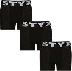 Styx 3PACK boxeri pentru copii Styx sport elastic negru (3GJ960) 9-11 ani (177730)