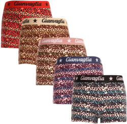 Gianvaglia 5PACK chiloți boxeri pentru fete cu picior Gianvaglia multicolori (813) 92 (174196)