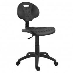 Hobbytools. ro Scaun profesional WORK, ergonomic, inaltime reglabila, suport lombar, roti silentioase, negru (WORK)