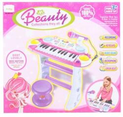As Instrument Muzical Pianina Electronica Malplay Cu Scaun Si Microfon 45 Cm Inaltime Roz (bb335d) - infant