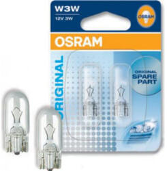 OSRAM Set 2 becuri auto halogen Osram W3W 3W 12V 2821-02B (AC6807)