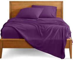 Kotonia Home Cearceaf de pat Kotonia Home, 100% bumbac, Olandina color, 220x240 cm, mov (001361)