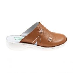 Berende Saboti medicali femei, CUOIO din piele naturala box, Med-Line BR298CUOIO