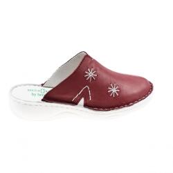 Berende Saboti medicali femei, Henna din piele naturala box, Med-Line BR298HENNA