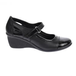 Ciucaleti Pantofi dama casual din piele naturala cu piele lac, 5 cm - P60NLAC