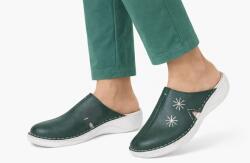 Berende Oferta Marimea 38 Saboti medicali femei din piele naturala de culoare verde Med-Line BR298VERDE