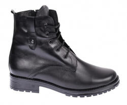 NIC-MAR Ghete dama negre, imblanite, casual, elegante din piele naturala - BOC75N