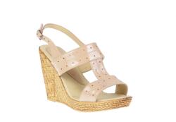 Ciucaleti Sandale dama din piele naturala cu platforme de 10 cm S300BEJLAC