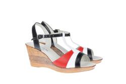 MV Ciucaleti Sandale dama din piele naturala, cu platforme de 8cm, DENY - S45R2AN