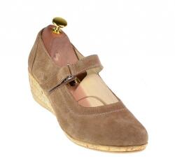 Ciucaleti Pantofi dama casual din piele naturala intoarsa bej P38BEJVELUR