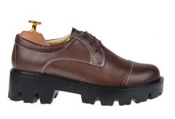 Ciucaleti Oferta Pantofi dama casual din piele naturala Maro - P11M