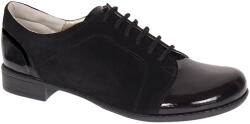 Ciucaleti Marimea 39 Pantofi dama casual din piele naturala - Model Bob Negru Lac