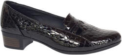 MV Ciucaleti Pantofi dama comozi casual din piele naturala negru croco P18CRN