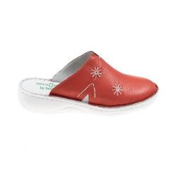 Berende Saboti medicali femei, din piele naturala box, Med-Line BR298SALMON