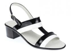 Ellion Sandale dama din piele naturala cu toc de 5cm LS7AN
