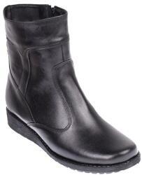 NIC-MAR Ghete dama orto negre din piele naturala imblanite G964N