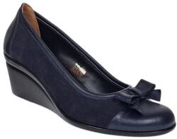 Ciucaleti Marimea 39 Pantofi dama casual din piele naturala intoarsa velur P1761BLM