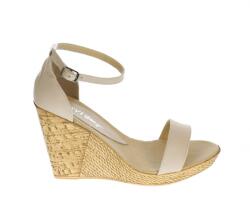 Ciucaleti Marimea 39 Sandale dama din piele naturala box Bej Latte - S107BEJ