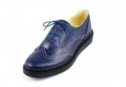 Ciucaleti Marimea 35, 38 Pantofi dama casual din piele naturala bleumarin - Cod: P29BLM