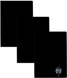 DACO Set 3 x Caiet Daco A4, 60 file, 70g/mp, matematica, coperta plastic, Negru (CT461AR/NEGRU-3BUC/SET)
