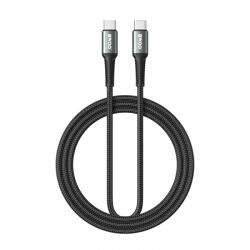 BWOO Cablu Date si Incarcare USB-C - USB-C BWOO BO-X288C-C, 60W, 1m, Negru - evomag