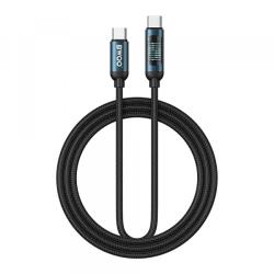 BWOO Cablu Date si Incarcare USB-C - USB-C BWOO BO-X304 Led, 60W, 1m, Negru