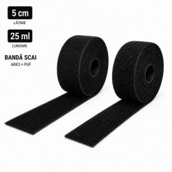  Bandă cu scai (sistem de prindere cârlig și buclă) - 5 cm × 25 ml (Banda scai: Termosudabil)