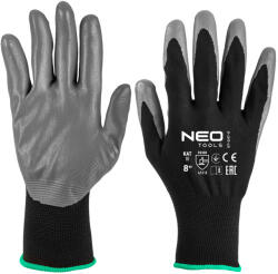 NEO TOOLS Manusi de lucru, poliester acoperit cu nitril, 4131X, marimea 7 (card) 97-647K-8 (97-647K-8)